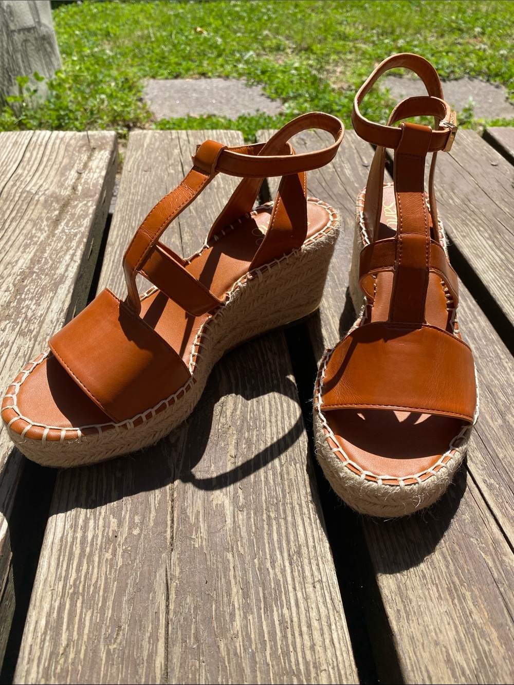 Franco Sarto- Women's Leather Platform Heels